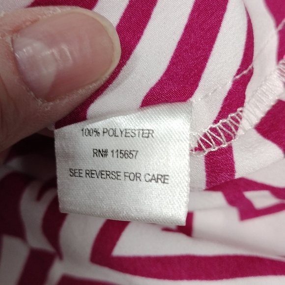 Behind The Seams Womens Geometric Patterned Long Sleeve Top - Picture 5 of 9